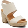image:imageTOMS Womens Majorca Platform Sandal Textile UpperNatural Basket Weave