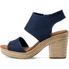 image:imageTOMS Womens Majorca Platform Sandal Textile UpperNavy Basket Weave