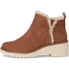 image:imageTOMS Womens Maude Wedge Boot Leather Upper OrthoLite Insole Side Zip LightweightAmber Brown SuedeFaux Fur