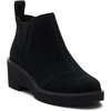 image:imageTOMS Womens Maude Wedge Boot Leather Upper OrthoLite Insole Side Zip LightweightBlack Black Suede