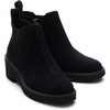 image:imageTOMS Womens Maude Wedge Boot Leather Upper OrthoLite Insole Side Zip LightweightBlack Black Suede