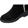 image:imageTOMS Womens Maude Wedge Boot Leather Upper OrthoLite Insole Side Zip LightweightBlackBlack SuedeFaux Fur