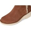 image:imageTOMS Womens Maude Wedge Boot Leather Upper OrthoLite Insole Side Zip LightweightBrown