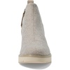 image:imageTOMS Womens Maude Wedge Boot Leather Upper OrthoLite Insole Side Zip LightweightNatural Shimmer