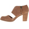 image:imageTOMS Womens Milan Closed Toe 3 Heel Leather Upper CloudBound Insole Side ZipperBrown Sugar Suede