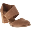 image:imageTOMS Womens Milan Closed Toe 3 Heel Leather Upper CloudBound Insole Side ZipperBrown Sugar Suede