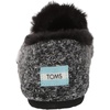 image:imageTOMS Womens Redondo Loafer Flat Textile UpperBlack Sweater Knit With Faux Fur