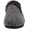 image:imageTOMS Womens Redondo Loafer Flat Textile UpperBlack Sweater Knit With Faux Fur