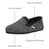 image:imageTOMS Womens Redondo Loafer Flat Textile UpperBlack Sweater Knit With Faux Fur