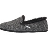 image:imageTOMS Womens Redondo Loafer Flat Textile UpperBlack Sweater Knit With Faux Fur