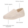 image:imageTOMS Womens Redondo Loafer Flat Textile UpperNatural Metallic Slubby Woven