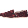 image:imageTOMS Womens Redondo Loafer Flat Textile UpperRed Plaid With Faux Shearling