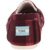 image:imageTOMS Womens Redondo Loafer Flat Textile UpperRed Plaid With Faux Shearling