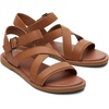 image:imageTOMS Womens Sloane Sandal LeatherSuede UpperTan LeatherSuede