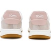 image:imageTOMS Womens Trvl Lite Retro LaceUp SneakersChampagne Vintage TwillShimmer Suede