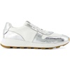 image:imageTOMS Womens Trvl Lite Retro LaceUp SneakersSilver Crinkle Metallic LeatherVintage Twil