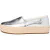 image:imageTOMS Womens Valencia EspadrilleSilver Metallic Nappa Leather