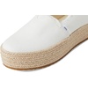 image:imageTOMS Womens Valencia Platform Espadrille Textile Upper OrthoLite Insole  AllDay Comfort Padded Heel Easy OnOff Lightweight Feel Closed Toe Summer Shoes Espadrilles for WomenWhite CanvasFray