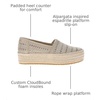 image:imageTOMS Womens Valencia Platform Espadrille Textile Upper OrthoLite Insole  AllDay Comfort Padded Heel Easy OnOff Lightweight Feel Closed Toe Summer Shoes Espadrilles for WomenChampagne Metallic Basket Weave
