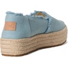 image:imageTOMS Womens Valencia Platform Espadrille Textile Upper OrthoLite Insole  AllDay Comfort Padded Heel Easy OnOff Lightweight Feel Closed Toe Summer Shoes Espadrilles for WomenPastel Blue Washed Denim