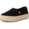 image:imageTOMS Womens Valencia Platform Espadrille Textile Upper OrthoLite Insole  AllDay Comfort Padded Heel Easy OnOff Lightweight Feel Closed Toe Summer Shoes Espadrilles for WomenBlack CanvasFray