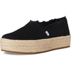 image:imageTOMS Womens Valencia Platform Espadrille Textile Upper OrthoLite Insole  AllDay Comfort Padded Heel Easy OnOff Lightweight Feel Closed Toe Summer Shoes Espadrilles for WomenBlack