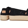 image:imageTOMS Womens Valencia Platform Espadrille Textile Upper OrthoLite Insole  AllDay Comfort Padded Heel Easy OnOff Lightweight Feel Closed Toe Summer Shoes Espadrilles for WomenBlack Crochet Lace