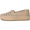 image:imageTOMS Womens Valencia Platform Espadrille Textile Upper OrthoLite Insole  AllDay Comfort Padded Heel Easy OnOff Lightweight Feel Closed Toe Summer Shoes Espadrilles for WomenChampagne Metallic Basket Weave