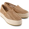 image:imageTOMS Womens Valencia Platform Espadrille Textile Upper OrthoLite Insole  AllDay Comfort Padded Heel Easy OnOff Lightweight Feel Closed Toe Summer Shoes Espadrilles for WomenBronze Deco Basketweave
