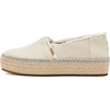 image:imageTOMS Womens Valencia Platform Espadrille Textile Upper OrthoLite Insole  AllDay Comfort Padded Heel Easy OnOff Lightweight Feel Closed Toe Summer Shoes Espadrilles for WomenWhite Onyx Textured DenimFray