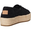 image:imageTOMS Womens Valencia Platform Espadrille Textile Upper OrthoLite Insole  AllDay Comfort Padded Heel Easy OnOff Lightweight Feel Closed Toe Summer Shoes Espadrilles for WomenBlack Crochet Lace