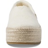image:imageTOMS Womens Valencia Platform Espadrille Textile Upper OrthoLite Insole  AllDay Comfort Padded Heel Easy OnOff Lightweight Feel Closed Toe Summer Shoes Espadrilles for WomenNatural Undyed Metallic Linen Stripe