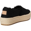 image:imageTOMS Womens Valencia Platform Espadrille Textile Upper OrthoLite Insole  AllDay Comfort Padded Heel Easy OnOff Lightweight Feel Closed Toe Summer Shoes Espadrilles for WomenBlack CanvasFray