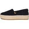image:imageTOMS Womens Valencia Platform Espadrille Textile Upper OrthoLite Insole  AllDay Comfort Padded Heel Easy OnOff Lightweight Feel Closed Toe Summer Shoes Espadrilles for WomenBlack Crochet Lace