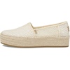 image:imageTOMS Womens Valencia Platform Espadrille Textile Upper OrthoLite Insole  AllDay Comfort Padded Heel Easy OnOff Lightweight Feel Closed Toe Summer Shoes Espadrilles for WomenNatural Moroccan Crochet