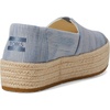 image:imageTOMS Womens Valencia Platform Espadrille Textile Upper OrthoLite Insole  AllDay Comfort Padded Heel Easy OnOff Lightweight Feel Closed Toe Summer Shoes Espadrilles for WomenPastel Blue Novelty Denim