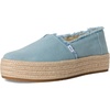image:imageTOMS Womens Valencia Platform Espadrille Textile Upper OrthoLite Insole  AllDay Comfort Padded Heel Easy OnOff Lightweight Feel Closed Toe Summer Shoes Espadrilles for WomenPastel Blue Washed Denim