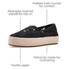image:imageTOMS Womens Valencia Platform Espadrille Textile Upper OrthoLite Insole  AllDay Comfort Padded Heel Easy OnOff Lightweight Feel Closed Toe Summer Shoes Espadrilles for WomenBlack Floral Crochet