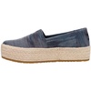 image:imageTOMS Womens Valencia Platform Espadrille Textile Upper OrthoLite Insole  AllDay Comfort Padded Heel Easy OnOff Lightweight Feel Closed Toe Summer Shoes Espadrilles for WomenNavy Novelty Denim