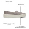 image:imageTOMS Womens Verona Slip On Sneaker Flexible Canvas UpperMorning Dove Heritage Canvas