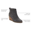image:imageTOMS womens ClareForged Iron Suede