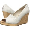 image:imageTOMS womens Classic WedgeNatural Crosshatch Jacquard