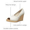 image:imageTOMS womens Classic WedgeNatural Crosshatch Jacquard