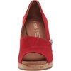 image:imageTOMS womens Classic WedgeRed Crosshatch Jacquard