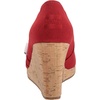 image:imageTOMS womens Classic WedgeRed Crosshatch Jacquard