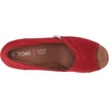 image:imageTOMS womens Classic WedgeRed Crosshatch Jacquard
