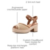 image:imageTOMS womens Isla Peep ToeDark Beige