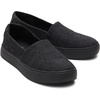 image:imageToms Womens Kameron SlipOnBlack Black Two Tone Slub