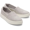 image:imageToms Womens Kameron SlipOnDrizzle Grey Two Tone Slub