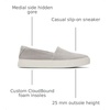image:imageToms Womens Kameron SlipOnDrizzle Grey Two Tone Slub